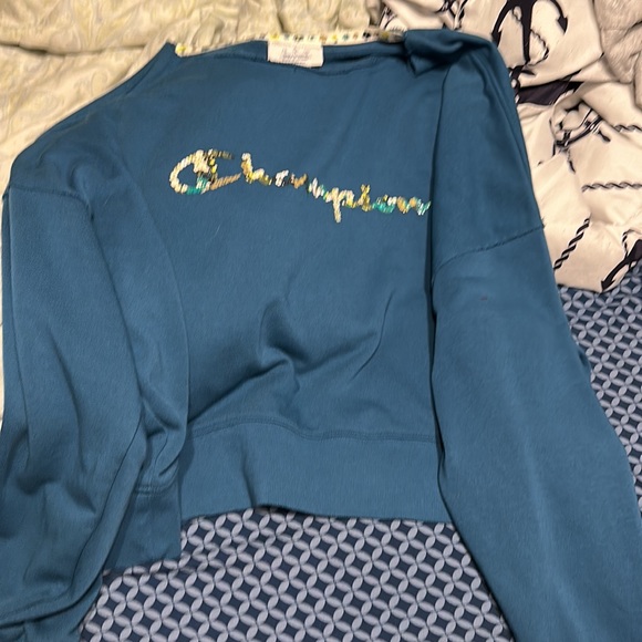 Brand new champion sweatshirt dark teal - Picture 2 of 3
